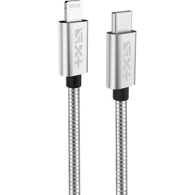 Next One Кабел Next One - USB-C/Lightning, 1.2 m, сребрист (LGHT-USBC-MET-SL)