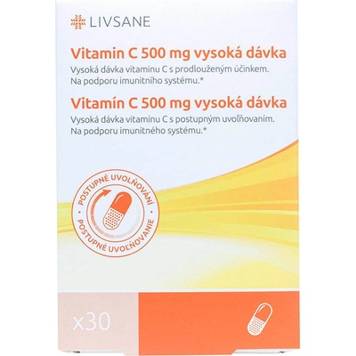 Livsane Vitamín C 500 mg 30 kapsúl