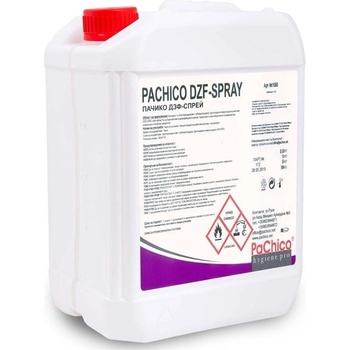 PaChico Дезинфекциращ препарат DZF Spray, професионален, 5 L