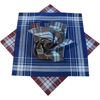 Etex Kapesníky bavlněné látkové tmavé