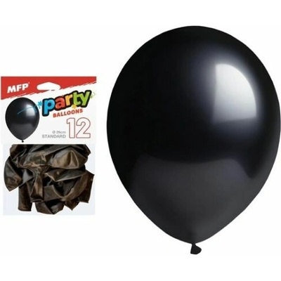 UNIPAP balónek nafukovací sáček standard 26cm černý 8000186 583043
