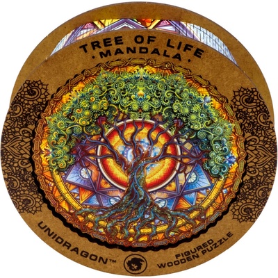 Unidragon Dřevěné Mandala Tree of Life 200 dílků