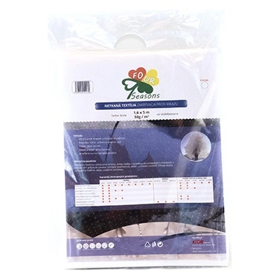 PEMI CORPORATION netkaná textília 50g/m², rozmer 1,6 x 15 m, farba biela