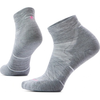 Smartwool Дамски чорапи за бягане Smartwool Women's Run Targeted Cushion Ankle Running socks - Light Grey / White - размер 38-41 (EU) (201-4490-0612)