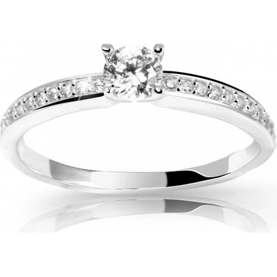 Cutie Diamonds prsteň z bieleho zlata s diamantmi DZ6713 2523 10 X 2