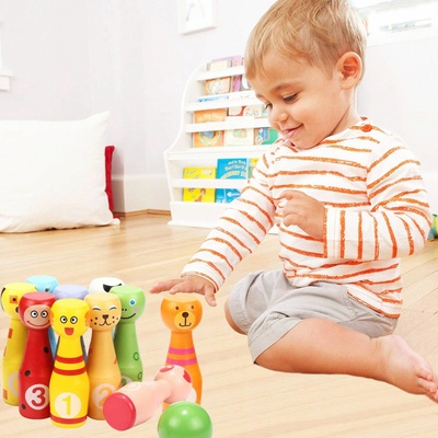 Bigjigs Toys Dřevěné kuželky – Sleviste.cz