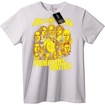 NOONEBRAND Тениска Helloween Обединени Тикви - XS, White