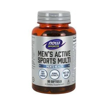 NOW NOW, Мултивитамини за мъже, Active Sports, 90 softgels
