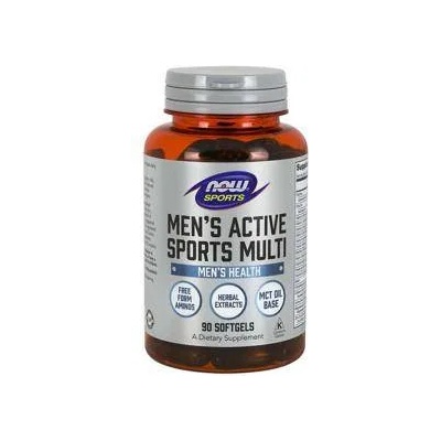NOW NOW, Мултивитамини за мъже, Active Sports, 90 softgels