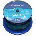 Verbatim CD-R, 700 MB, 52x, със защитно покритие, 50 броя в шпиндел, office1_2065100070