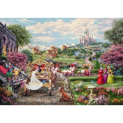 Schmidt Spiele - Puzzle Kinkade: Cinderella Happily Ever After - 1 000 piese