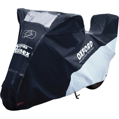 Oxford Rainex Scooter s prostorem na kufr černá/stříbrná S – Zboží Mobilmania