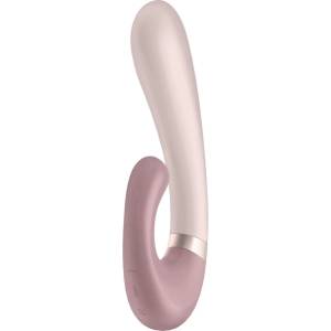 Satisfyer Heat Wave - вибратор с подгряване, управляван чрез приложение (бежов)