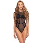 Cottelli Collection Съблазнително прозрачно боди 2645025 Черно - L/XL (P26525)