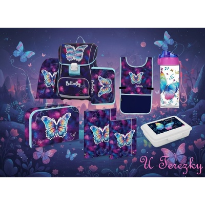 Oxybag Školní sada set Premium Motýl 9 ks