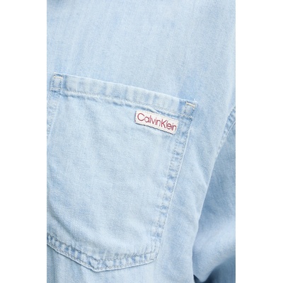 Calvin Klein Рокля с лен Calvin Klein Jeans (J20J225172)