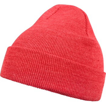 Masterdis Бийни шапка в светлочервен цвят MSTRDS Beanie Basic Flap h. red UB-10248-00918 - Червен, размер one size