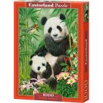 Castorland Пъзел Castorland от 1000 части - Пандите похапват (C-104987-2)