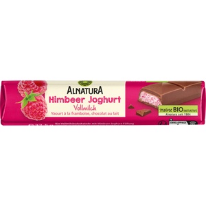 Alnatura Био шоколадово блокче с малинов йогурт - 37, 50 г