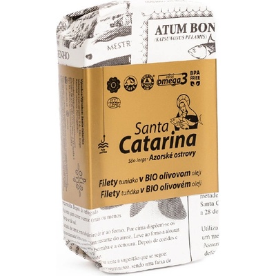 Santa Catarina Filety tuniaka v organickom olivovom oleji Ecocert 120 g