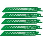 HiKOKI (Hitachi) - Комплект метални ножове за трион 24 TPI, дължина 150 мм, 5 бр. 752012 (752012)