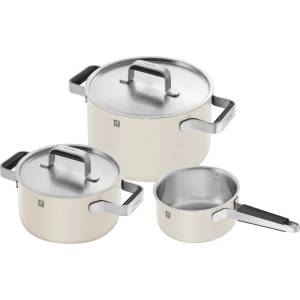 ZWILLING zwilling pure сет тенджери, 3 бр, 2 тенджери с капак и каселора, жълт (1028807)