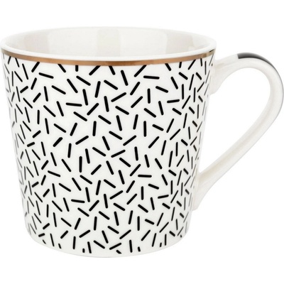 Florina Porcelánový hrnček Black Avenue Astoria čierno-biela 400 ml