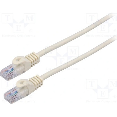 Lanberg PCU6-10CC-0050-W Patch U/UTP Cat 6 RJ45 vidlice z obou stran lanko CCA