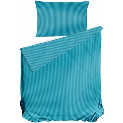 Cottonbox satén obliečky Stripe Turquise 140x220 70x90