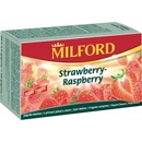 Milford ovocný čaj s příchutí jahod a malin 20 x 2,5 g