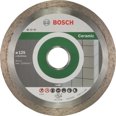 BOSCH Diamantový deliaci kotúč Standard for Ceramic 125 × 22,23 × 1,6 × 7 mm 2.608.603.232