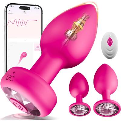 SuperLove Cute Anal Training Kit with Remote & App Pink