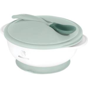 KikkaBoo Купа с термо лъжица Mint (31302040077)