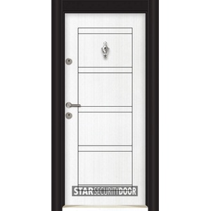 Starsteeldoor Блиндирана врата Parkdor SL 102 Бяла перла (цена без монтаж)