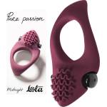  Пенис ринг, вградена вибрация и релеф - Pure Passion Midnight Red (1300-02LOLA)