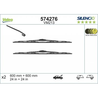 Valeo Silencio Conventional set 600+600 mm VA 574276