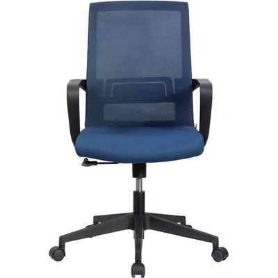 RFG Работен стол Smart W, дамаска и меш, тъмносиня седалка, тъмносиня облегалка (O4010120274)
