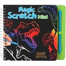 Škrabací mini zošit Dino World, So škrabátkom