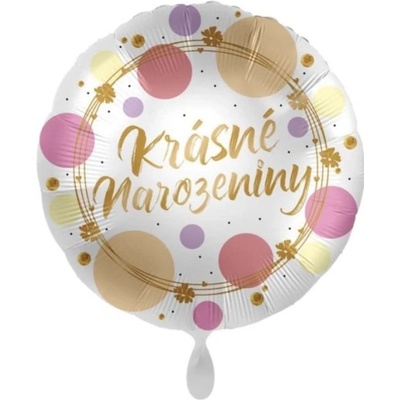SMART Balón foliový Krásné narozeniny kulatý 43cm