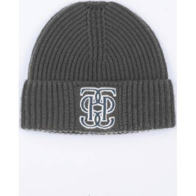 PS of Sweden Čepice Rio Twill Monogram dark grey melange