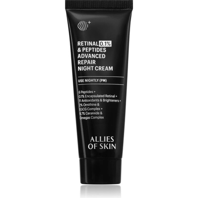 ALLIES OF SKIN 0.1% Retinal & Peptides Advanced Repair Night Cream ревитализиращ нощен крем 20ml
