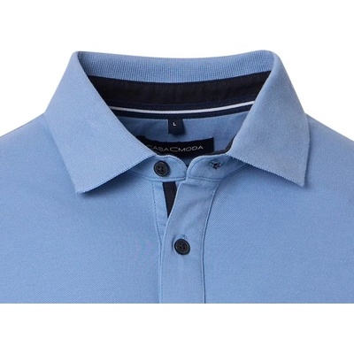 Casa Moda polo tričko aqua tričko s límečkem modré