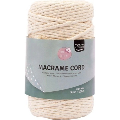 Vaessen Creative Macramé příze 5mmx100m natural