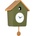 Karlsson Cuckoo Light стенен часовник с кукувица, тъмнозелен (KA6044DG)
