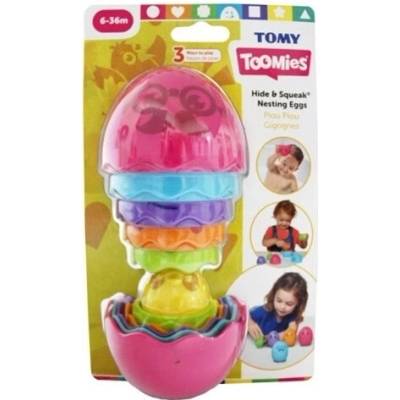 TOMY Toomies Hide and Squeak ružové