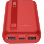 Cellularline Външна батерия ESSENCE ENTRY, 10000 mAh, червена