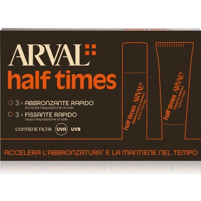 Arval Half Times Fast Tanning Bottle + Tube Set защитно олио за ускоряване на тена