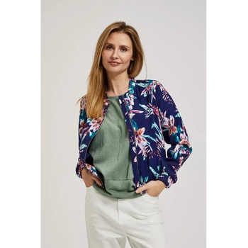 Moodo Тъмносин бомбър с флорален принт Moodo Moodo | Sin | ЖЕНИ | XS