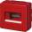 ELMARK Ec640 ТАБЛО ОМ 8 МОД (1Х8) С КЛЮЧАЛКА ip65 ЧЕРВЕН960°c, 750n (ec64008)