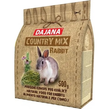 DAJANA Country mix Rabbit, пълноценна храна за зайци - 500 гр DP404J